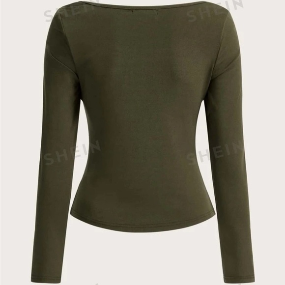Green Long Sleeve Top - Picture 2 of 4